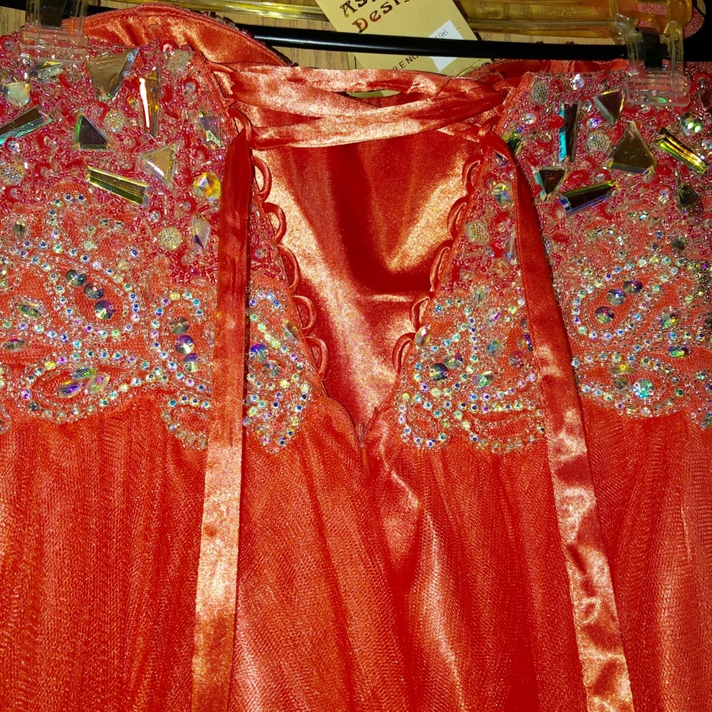 💕Coral Homecoming Dress💕 - Picture 2 of 4